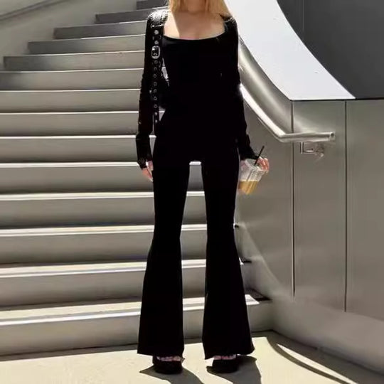 Damen Langärmeliger Jumpsuit R&B