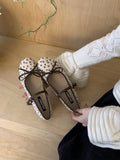 Damen Ballerinas mit zartem Riemchen und Blumenmuster R&B