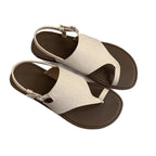 Damen elegante Zehentrenner-Sandalen mit verstellbarem Riemen und komfortablem Fußbett R&B