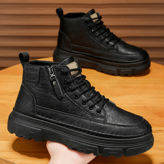 Damen robuste Schnürboots mit hohem Knöchelschutz und rutschfester Sohle R&B