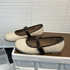 Damen Ballerinas mit modischem Riemen und ergonomischer Innensohle R&B