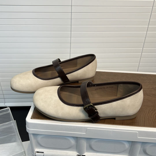 Damen Ballerinas mit modischem Riemen und ergonomischer Innensohle R&B