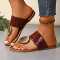 Damen elegante Riemensandalen mit modernem Kroko-Lederlook und glänzenden Akzenten