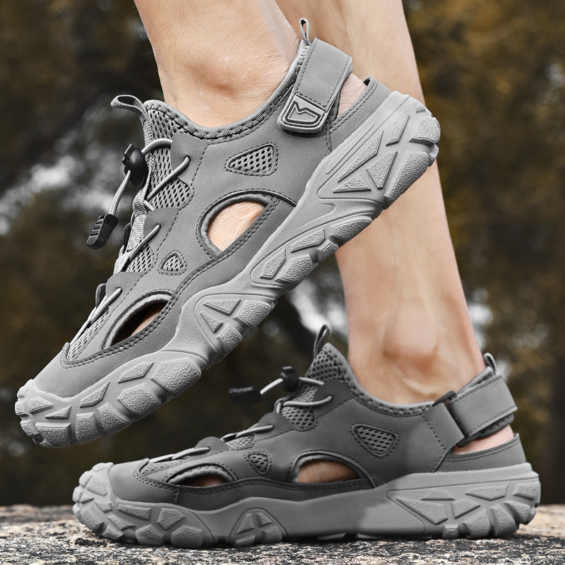Damen Atmungsaktive Sport-Sandalen mit Anti-Rutsch-Sohle und Verstellbarem Schnellschnürsystem R&B
