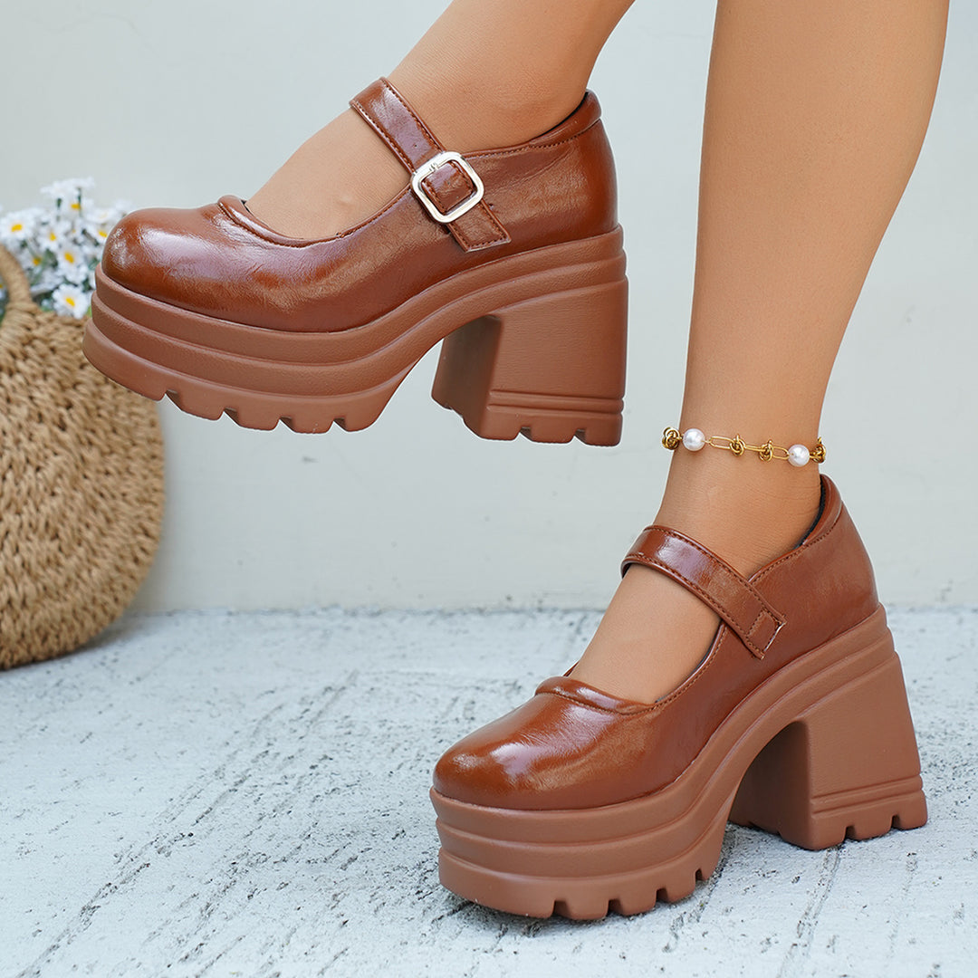 Damen Komfortable Plateaustiefel R&B