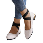 Damen Elegante Ballerinas mit elastischem Riemchen R&B