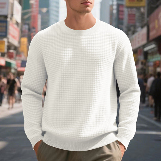 Herren Strickpullover mit strukturiertem Design und optimaler Passform R&B