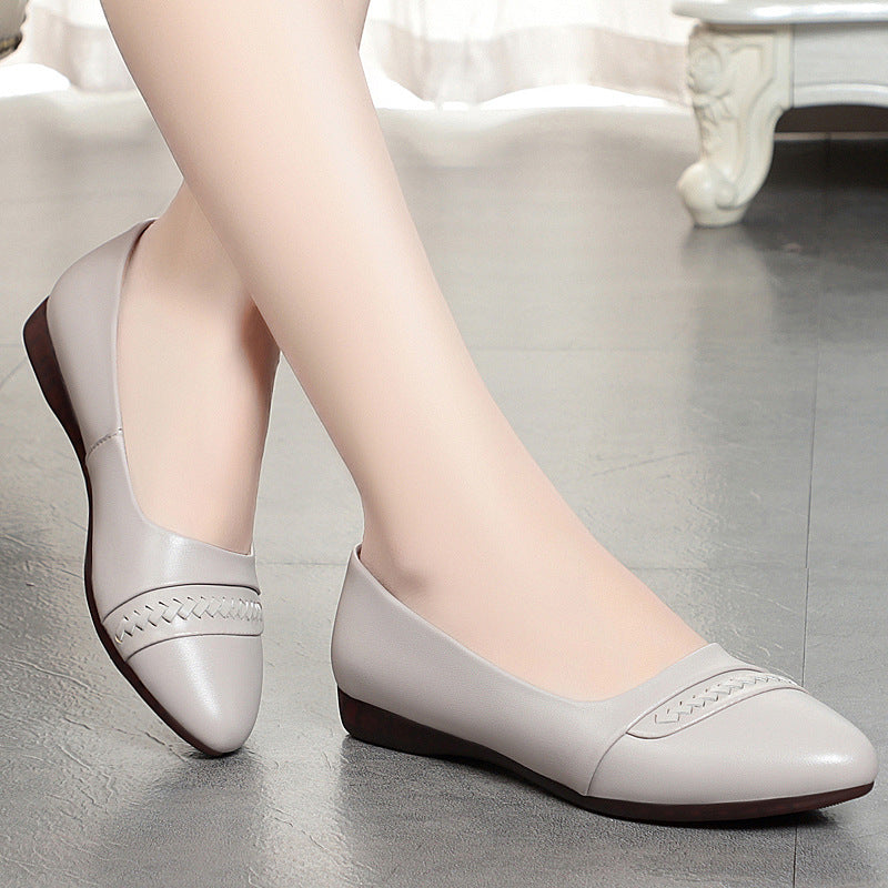 Damen Elegante Ballerinas mit modischem Flecht-Detail und flexiblem Fußbett R&B