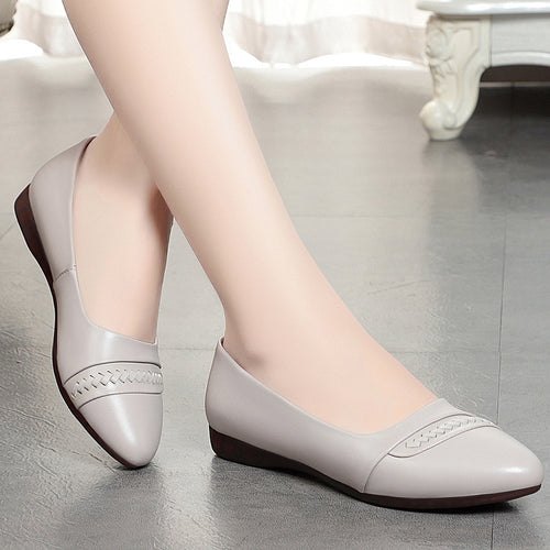 Damen Elegante Ballerinas mit modischem Flecht-Detail und flexiblem Fußbett R&B