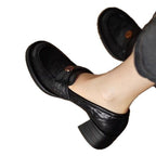 Damen Mokassins mit elegantem Riemen und hochwertigem Lederobermaterial R&B