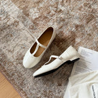 Damen Elegante Mary Jane Ballerinas mit modischem Riemchen und bequemer Polsterung R&B