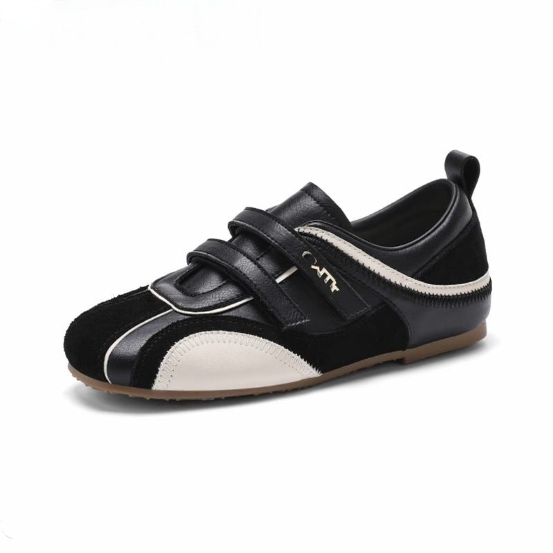 Damen Sportliche Sneakers mit metallic Akzenten und praktischen Klettverschlüssen R&B