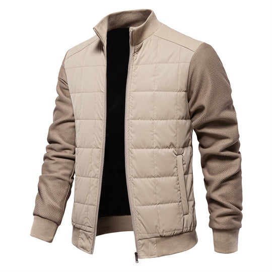 Herren Steppjacke mit sportlichen Details und praktischem Reißverschluss R&B