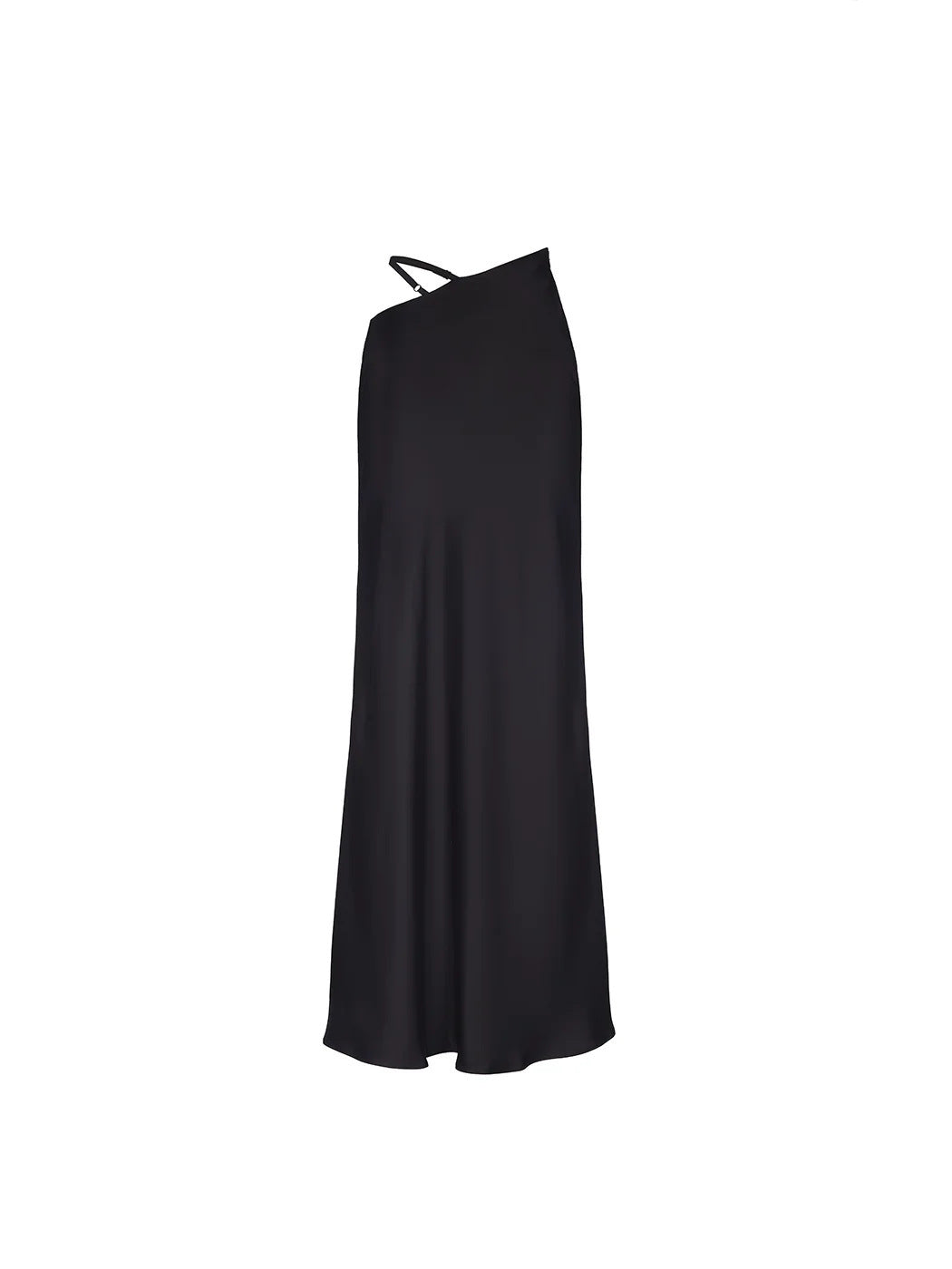 Damen Elegantes Maxikleid mit schulterfreiem Design und seidigem Finish R&B