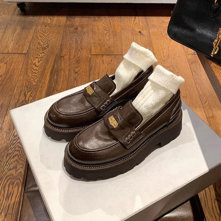 Damen Mokassins mit modischem Riemen und elegantem Metallakzent R&B