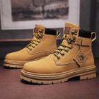 Damen robuste Stiefel mit modischen Details und rutschfester Sohle