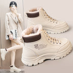 Damen gefütterte High-Top Stiefel mit robustem Profil und rutschfester Sohle R&B