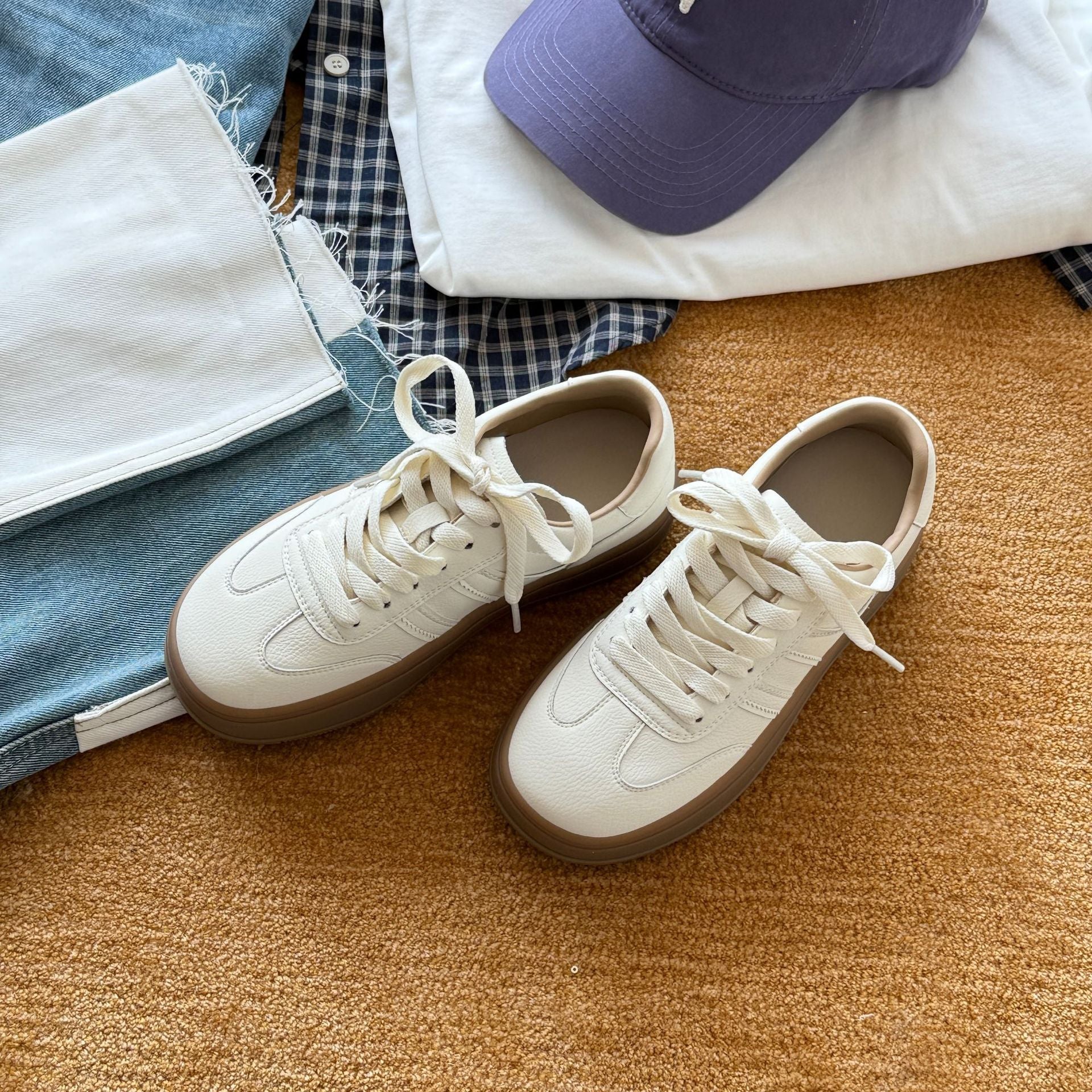 Damen Komfortable und trendige Sneaker mit vulkanisierter Gummisohle