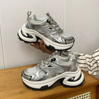 Damen Sportliche Chunky Sneaker mit reflektierenden Akzenten und innovativer Dämpfung R&B
