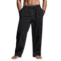 Herren lässige Freizeithose mit verstellbarem Kordelzug und praktischen Seitentaschen R&B