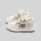 Damen Sportliche Winter Sneakers mit warmem Futter und verspieltem Sternenmotiv