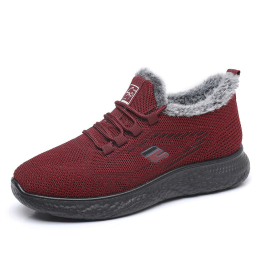 Damen Athletische und warme Sneakers mit Fleece-Innenfutter R&B