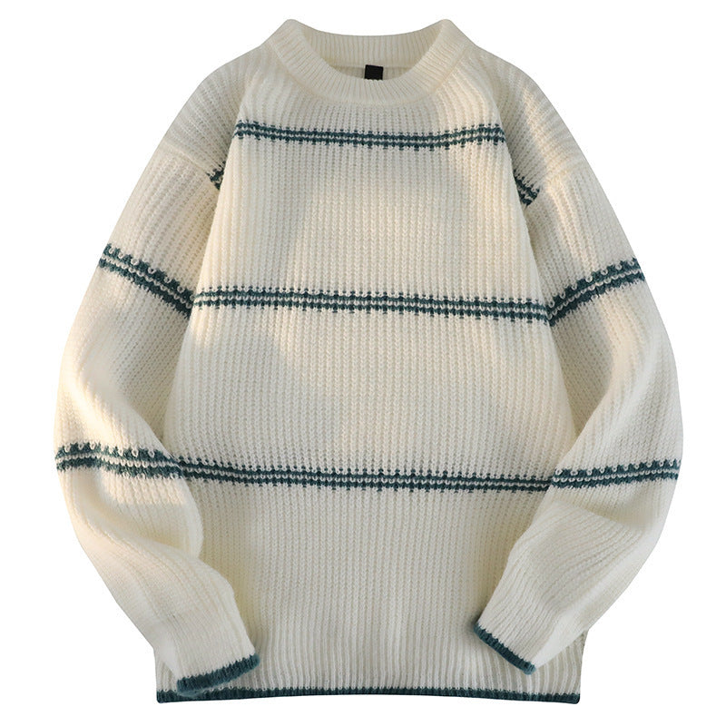 Damen Kuscheliger Strickpullover mit streifendem Design R&B