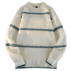 Damen Kuscheliger Strickpullover mit streifendem Design R&B