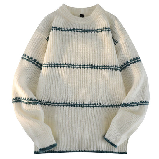 Damen Kuscheliger Strickpullover mit streifendem Design R&B