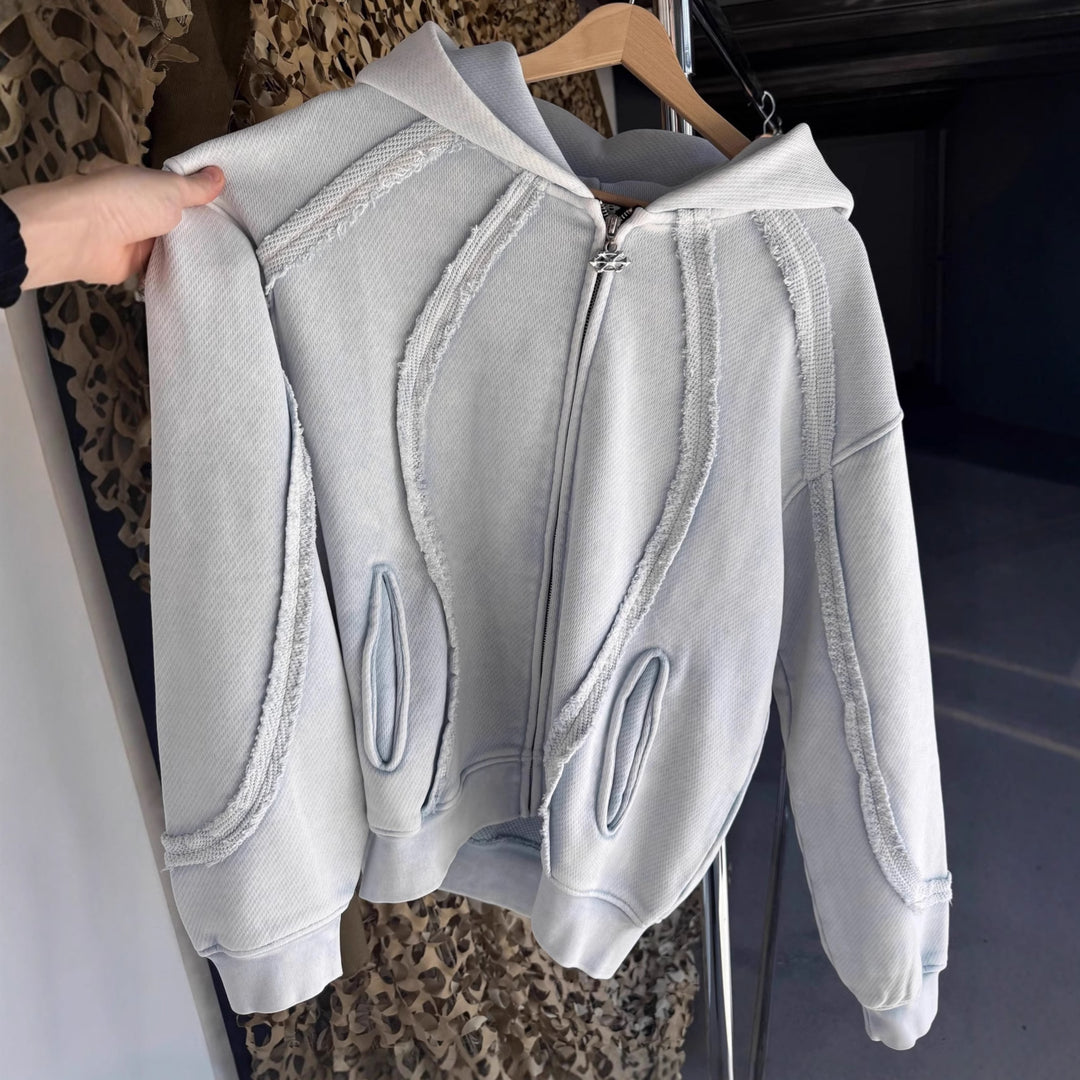 Herren Urbaner Kapuzenpullover aus strukturiertem Material R&B
