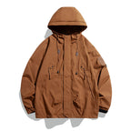 Damen lässige Outdoor-Jacke mit verstellbarem Kapuzensystem und funktionalen Taschen