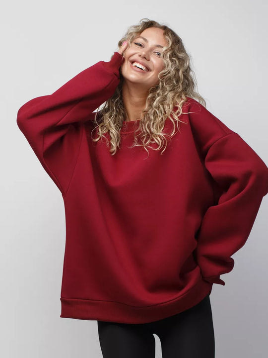 Damen oversized Komfort-Sweatshirt R&B