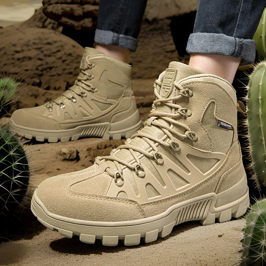 Herren robuste Trekkingstiefel mit wasserdichtem Obermaterial und rutschfester Sohle R&B