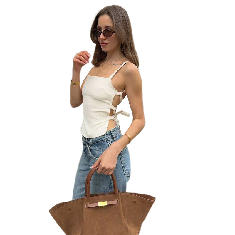 Damen Elegant geschnittenes Top mit raffinierten Schnürdetails R&B