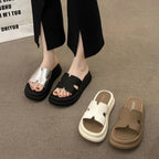 Damen moderne Pantoletten mit offener Ferse und trendigem Design R&B