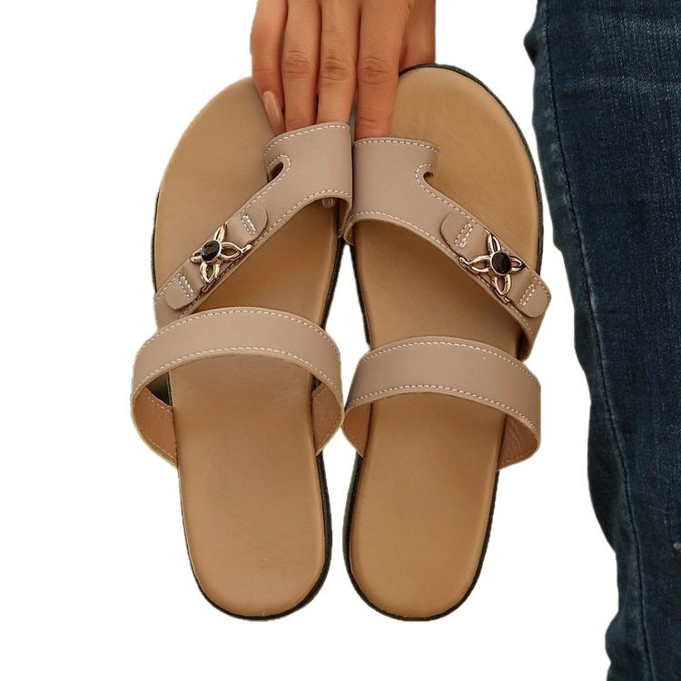 Damen Bequeme Riemensandalen mit elegantem Schleifendetail R&B