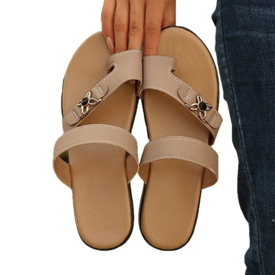 Damen Bequeme Riemensandalen mit elegantem Schleifendetail R&B