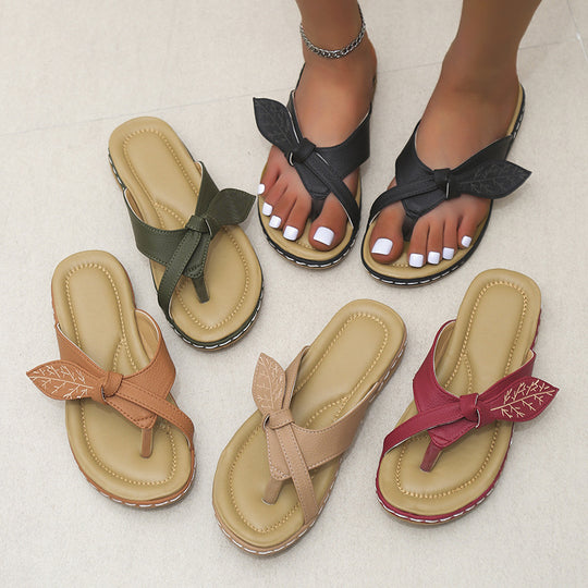 Damen Komfortable und stilvolle Zehentrenner-Sandalen R&B