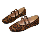 Damen Ballerinas mit verstellbarem Riemendesign und bequemer Sohle