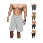 Herren nan lässige Sweatshorts mit elastischem Tunnelzugbund Eingrifftaschen und Used-Optik R&B