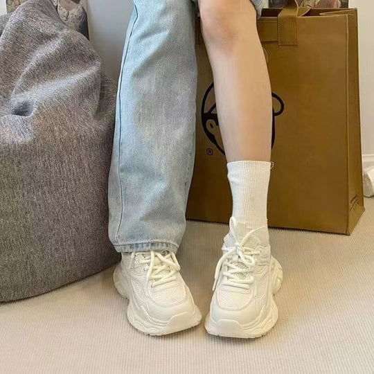 Damen Sportliche Sneakers mit atmungsaktivem Mesh-Obermaterial und rutschfester Sohle R&B
