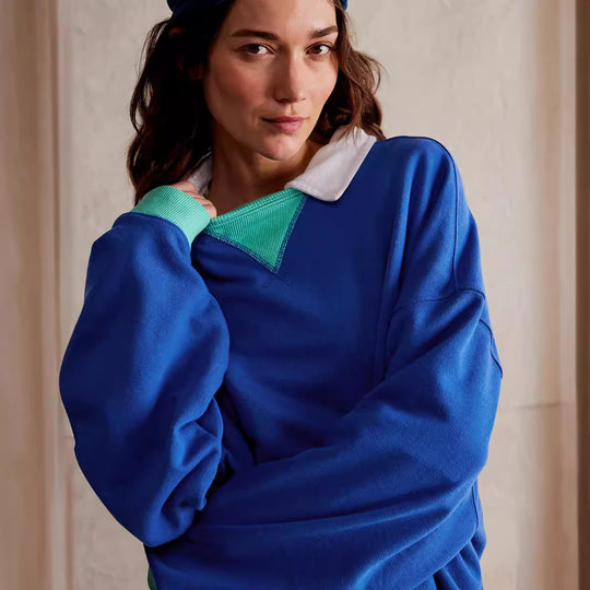 Damen Oversized Sweatshirt mit modernem Design und weichem Material R&B