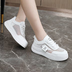Damen sportliche Sneakers mit atmungsaktivem Mesh und dämpfendem Sohlenprofil R&B