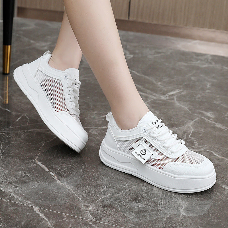 Damen sportliche Sneakers mit atmungsaktivem Mesh und dämpfendem Sohlenprofil R&B