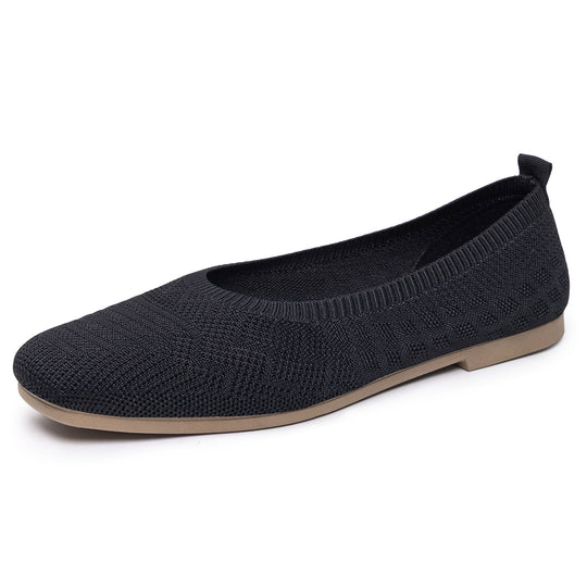 Damen Bequeme Strick-Ballerinas R&B