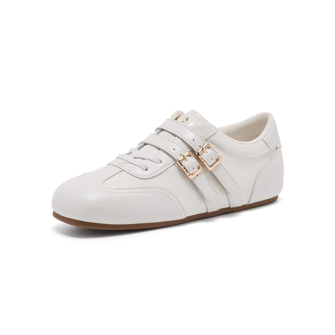 Damen modische Sneakers mit doppeltem Riemchenverschluss R&B