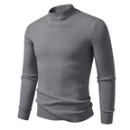 Herren Rollkragenpullover aus strukturiertem Strick R&B