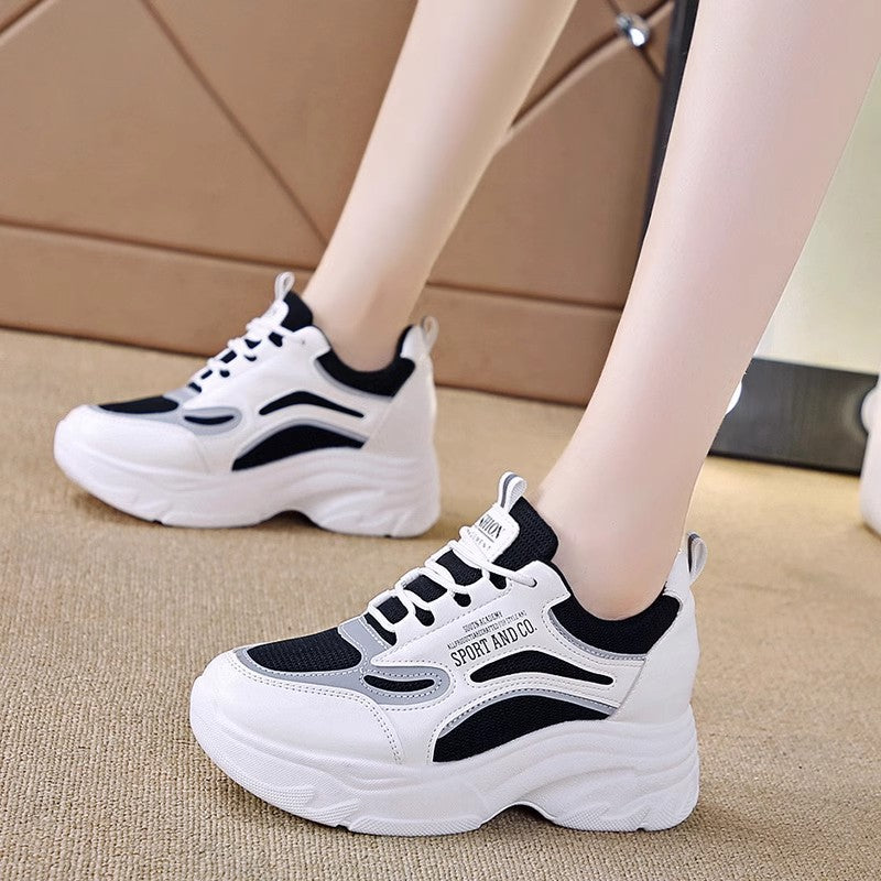 Damen Modische Chunky Sneakers mit ergonomischer Dämpfung und stabiler Sohle R&B