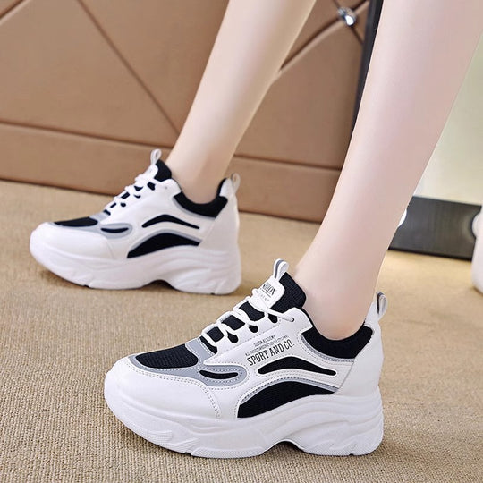 Damen Modische Chunky Sneakers mit ergonomischer Dämpfung und stabiler Sohle R&B
