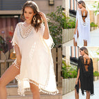 Damen luftiger Kaftan mit Fransen R&B